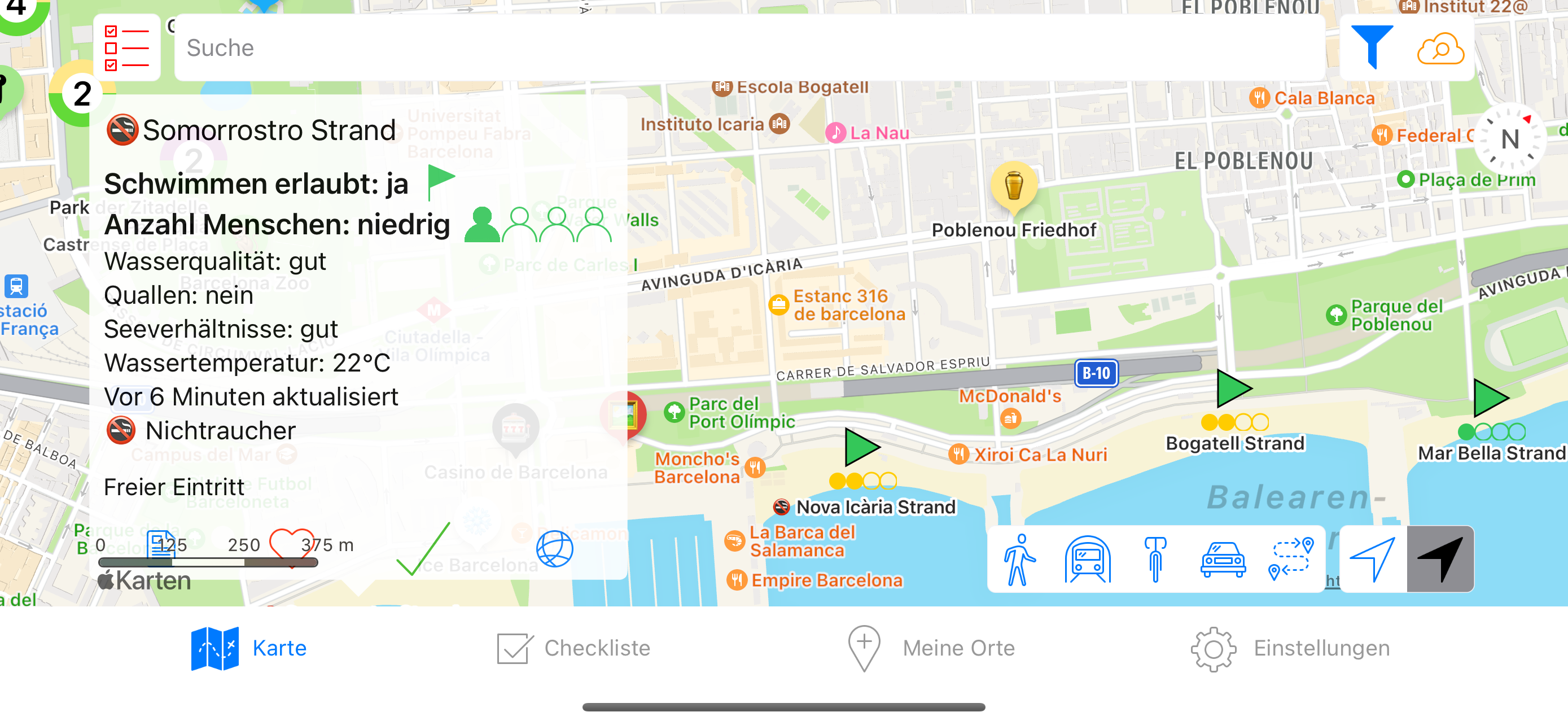 Barcelona Strand Detailinformationen